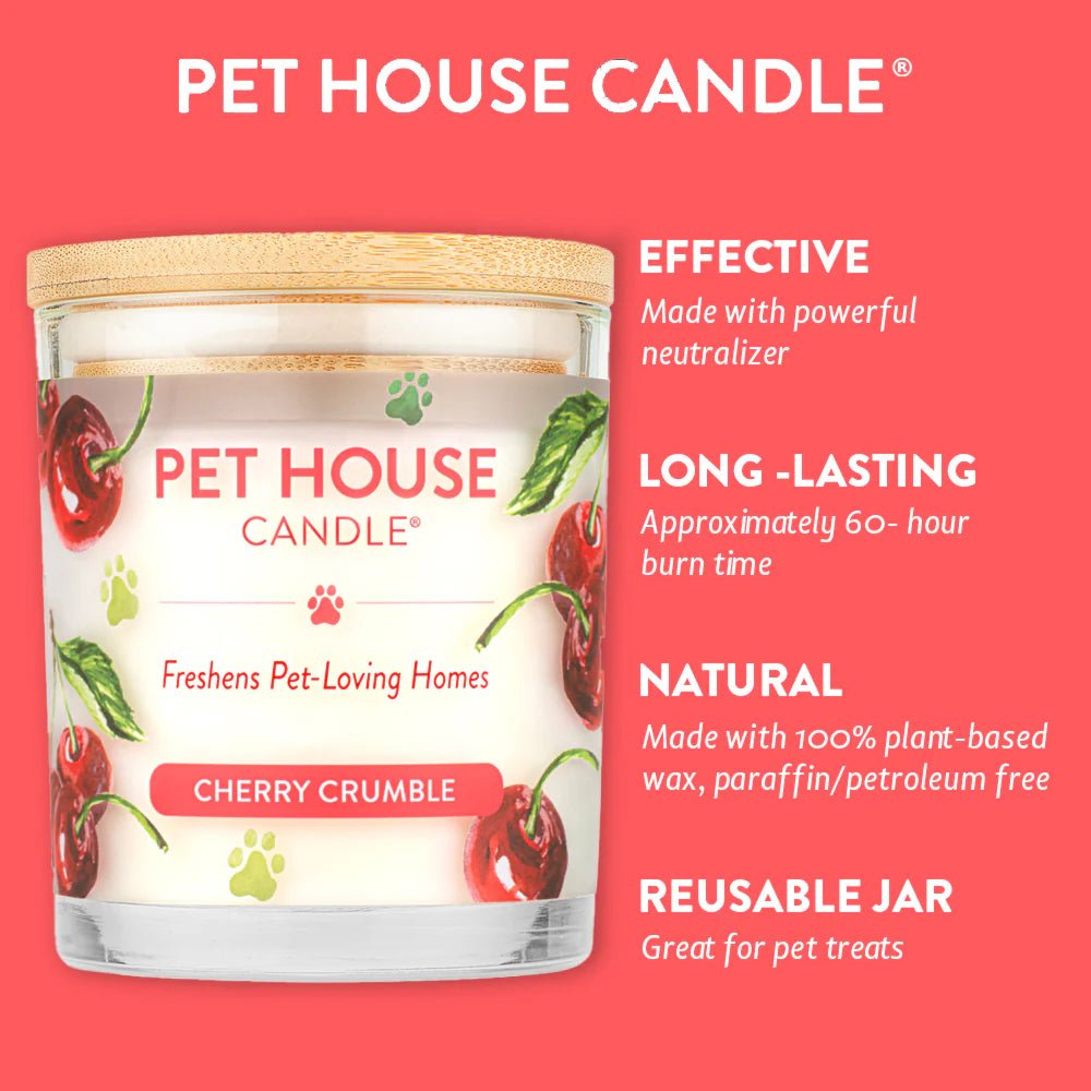 Cherry Crumble Pet House Candle - Modern Companion