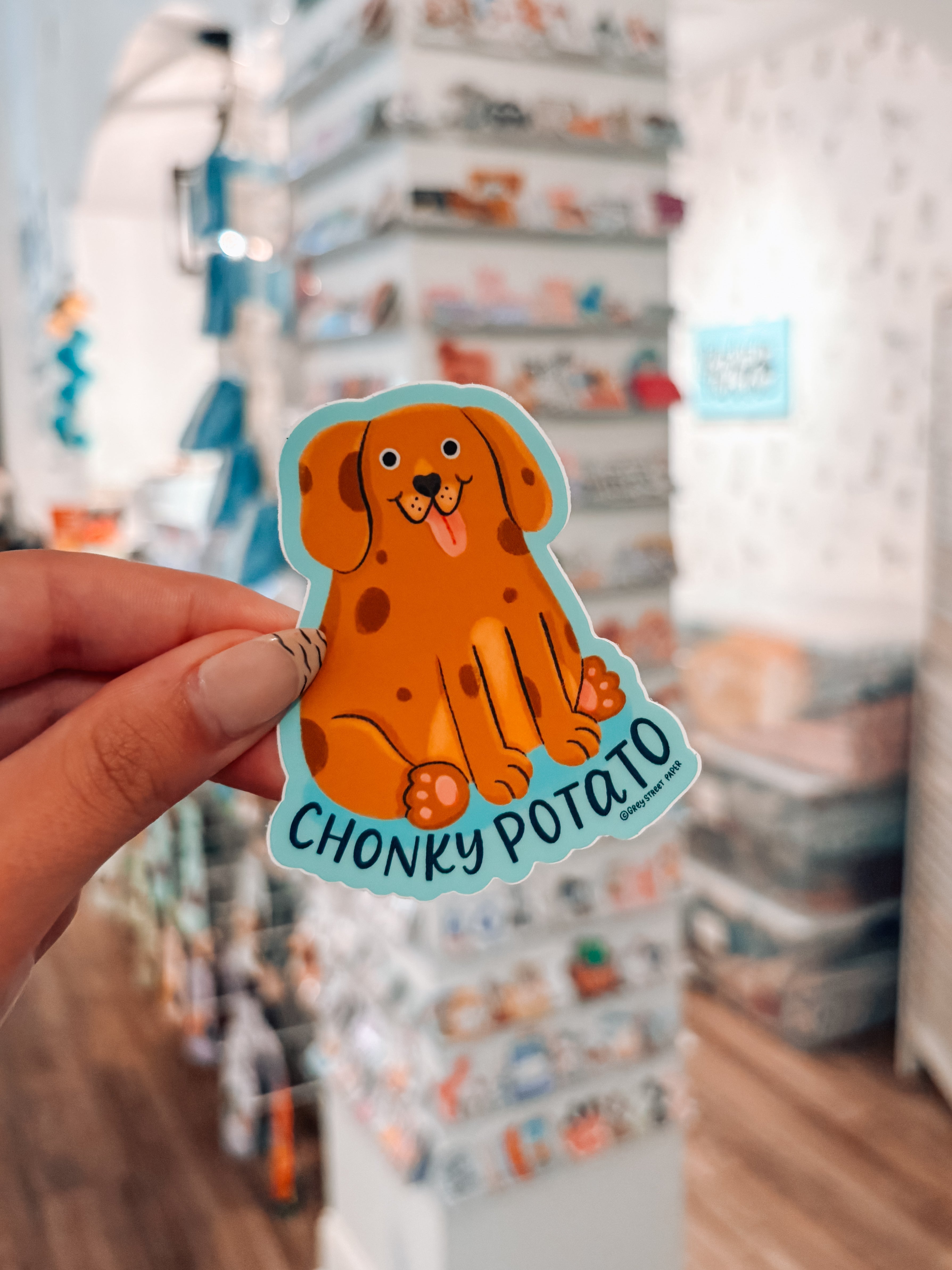 Chonky Potato Dog Sticker - Modern Companion
