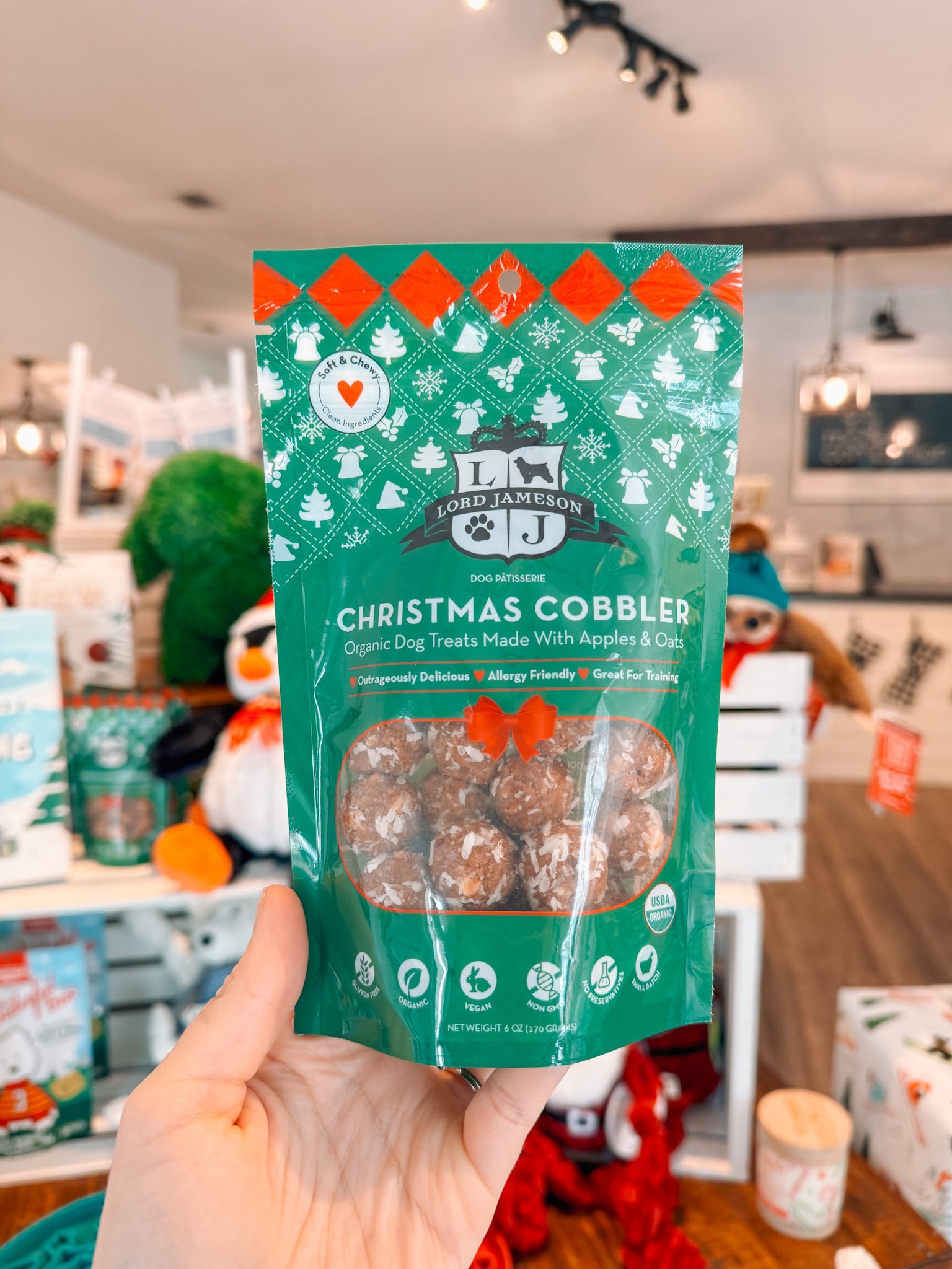 Christmas Cobbler Organic Soft & Chewy Dog Treats - Modern Companion