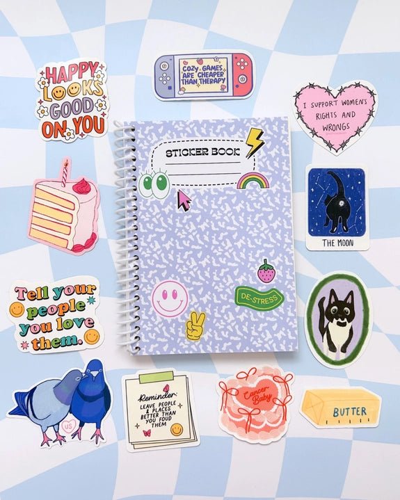 Composition Notebook Themed Sticker Book - Modern Companion