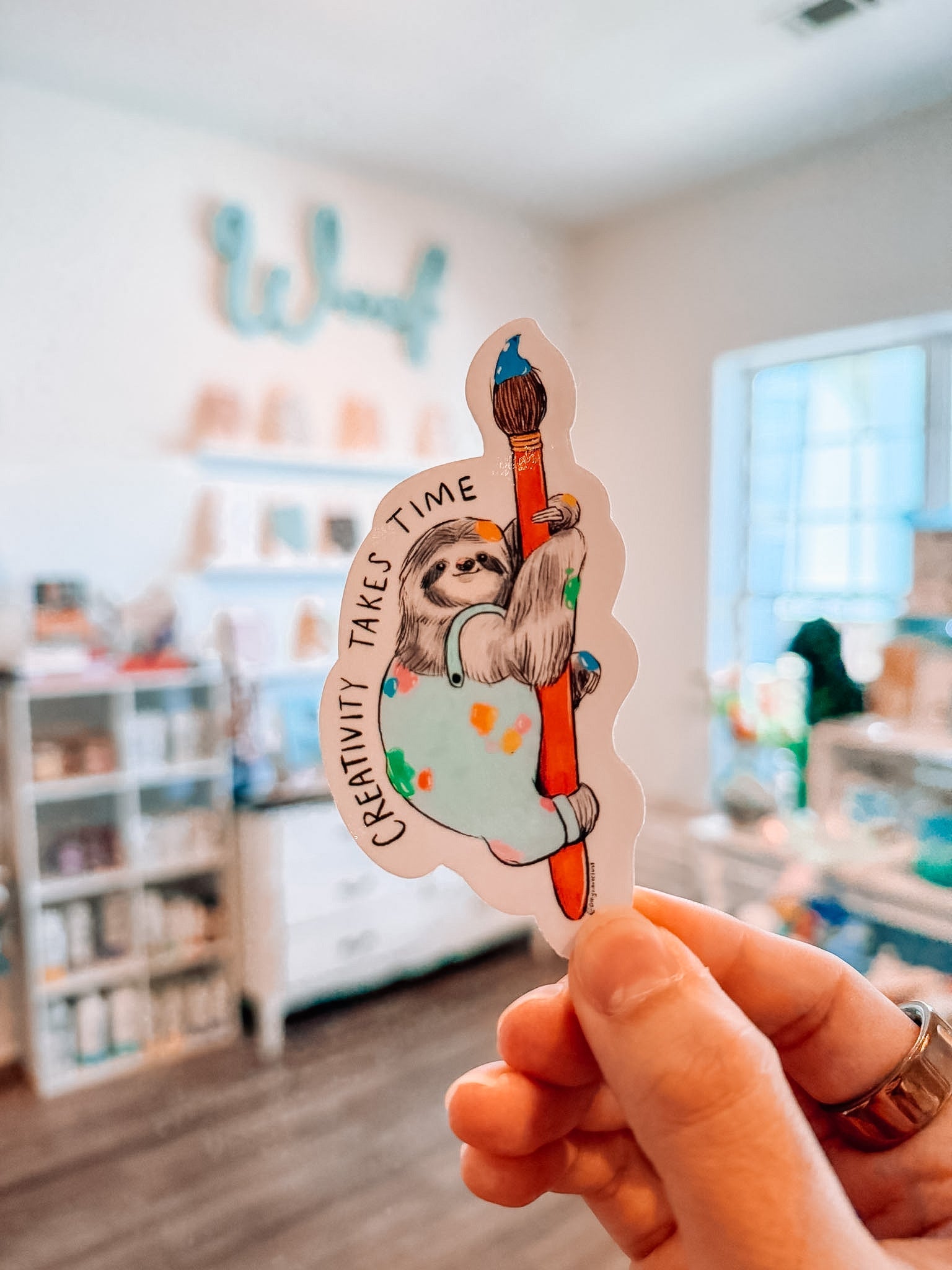 Creative Sloth Sticker - Modern Companion