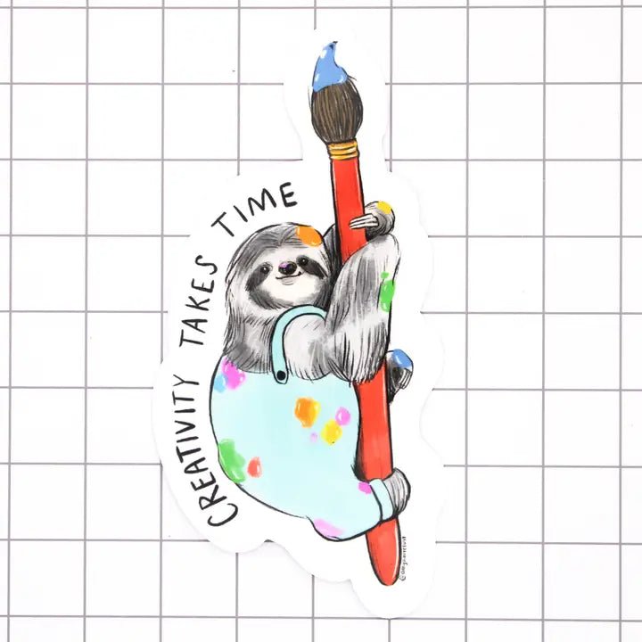 Creative Sloth Sticker - Modern Companion
