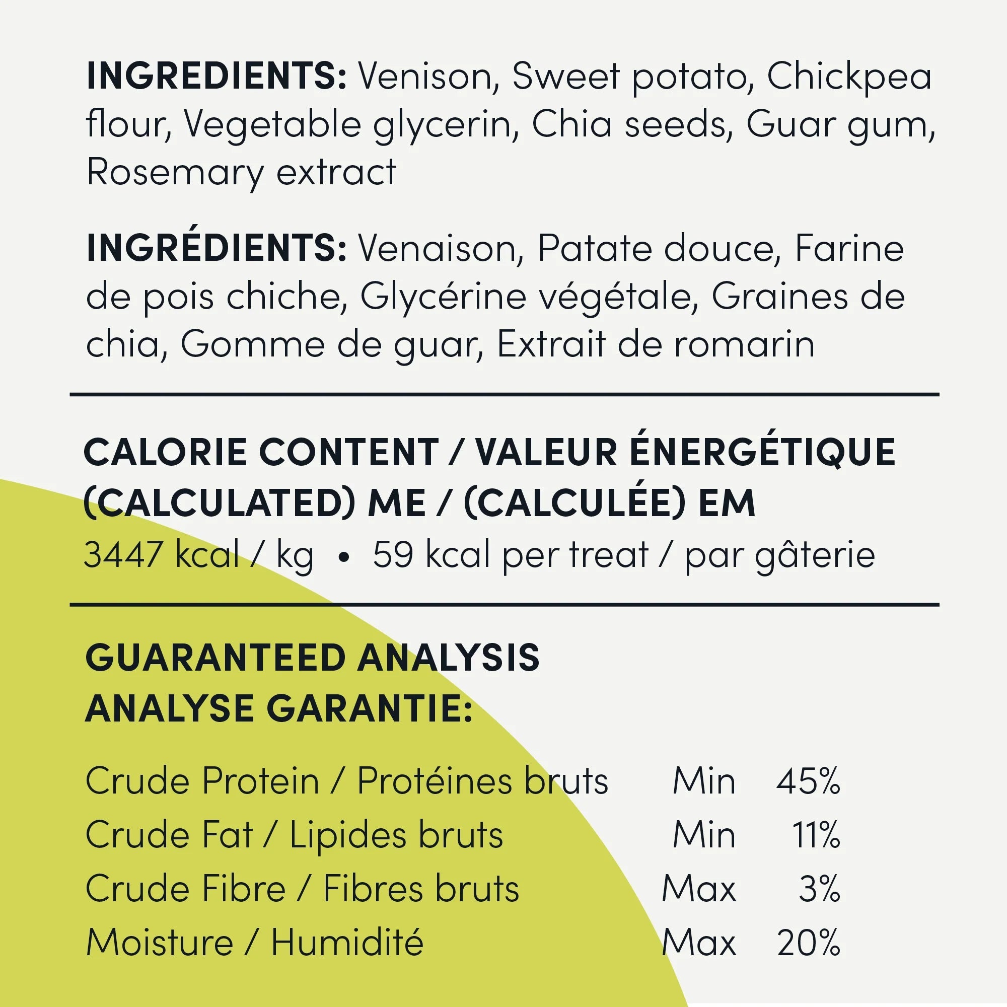 Crumps Dog Treats Venison Chia Seed Jerky - Modern Companion