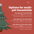 Customizable Curated Pet Santa Sacks - Modern Companion