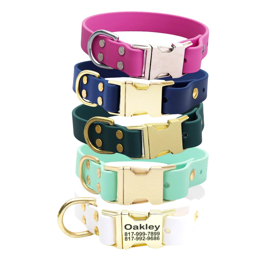 Personalized quick release dog collars best sale