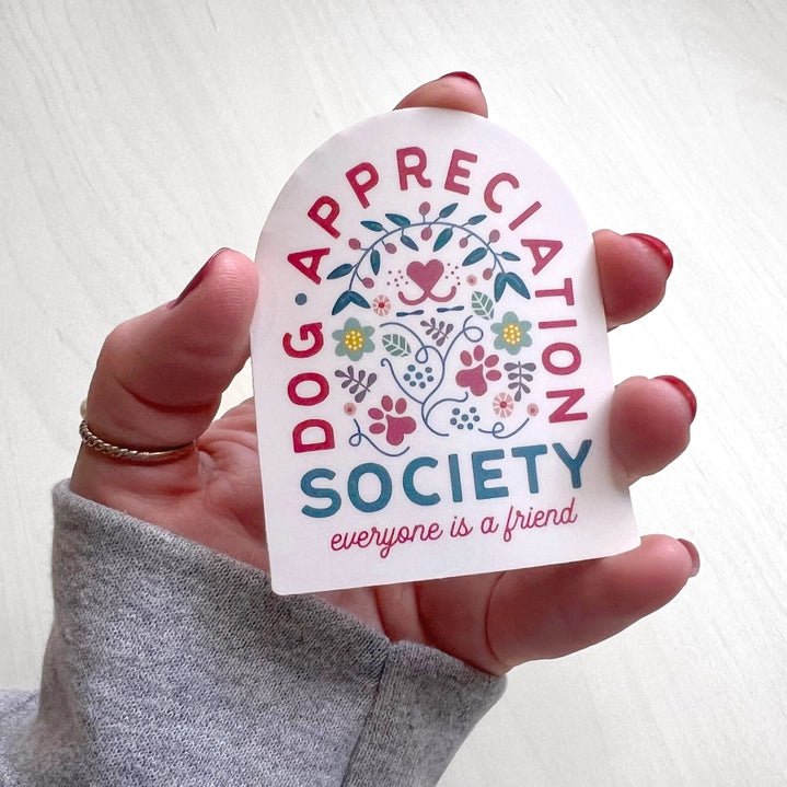 Dog Appreciation Society Sticker - Modern Companion