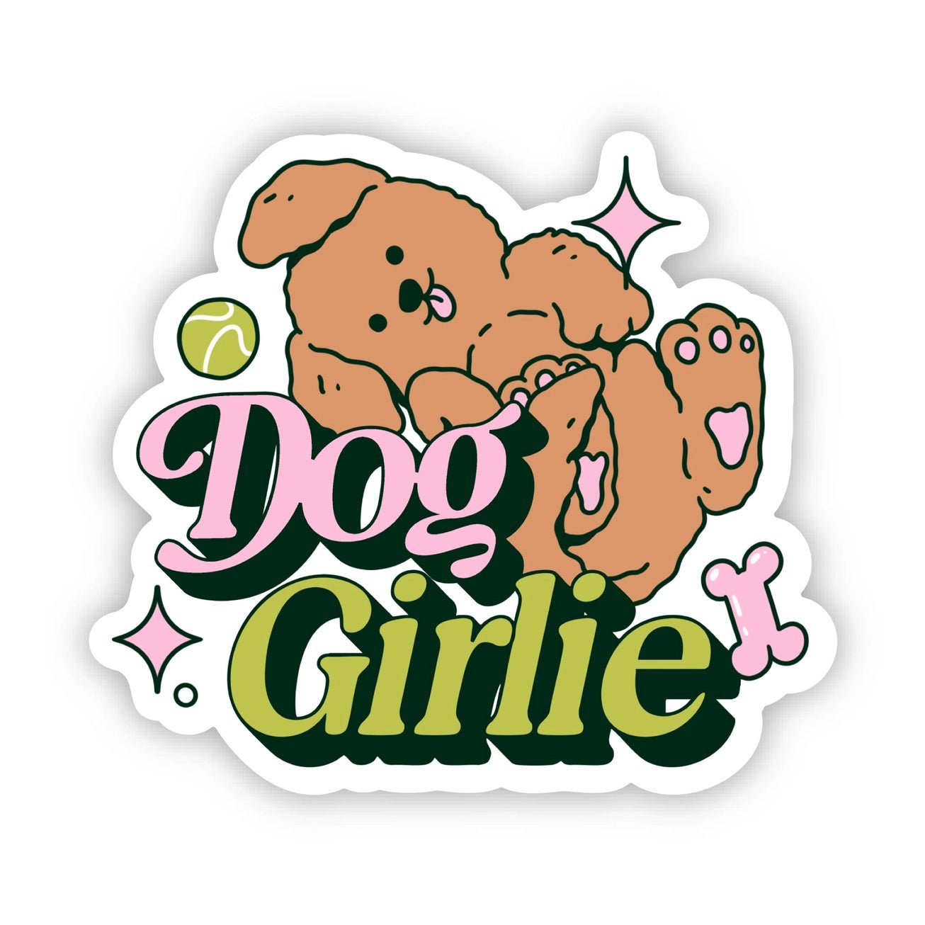 Dog Girlie Sticker - Modern Companion