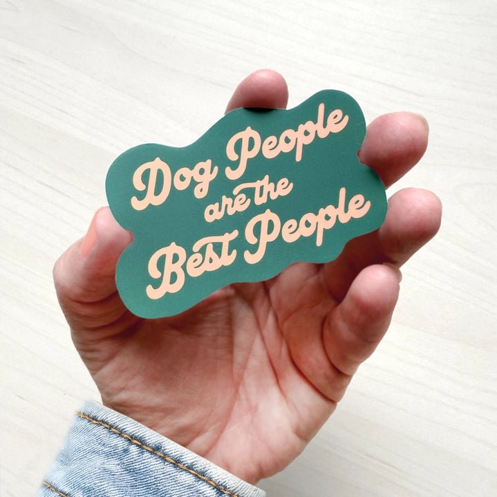 Dog People Are the Best People Sticker - Modern Companion
