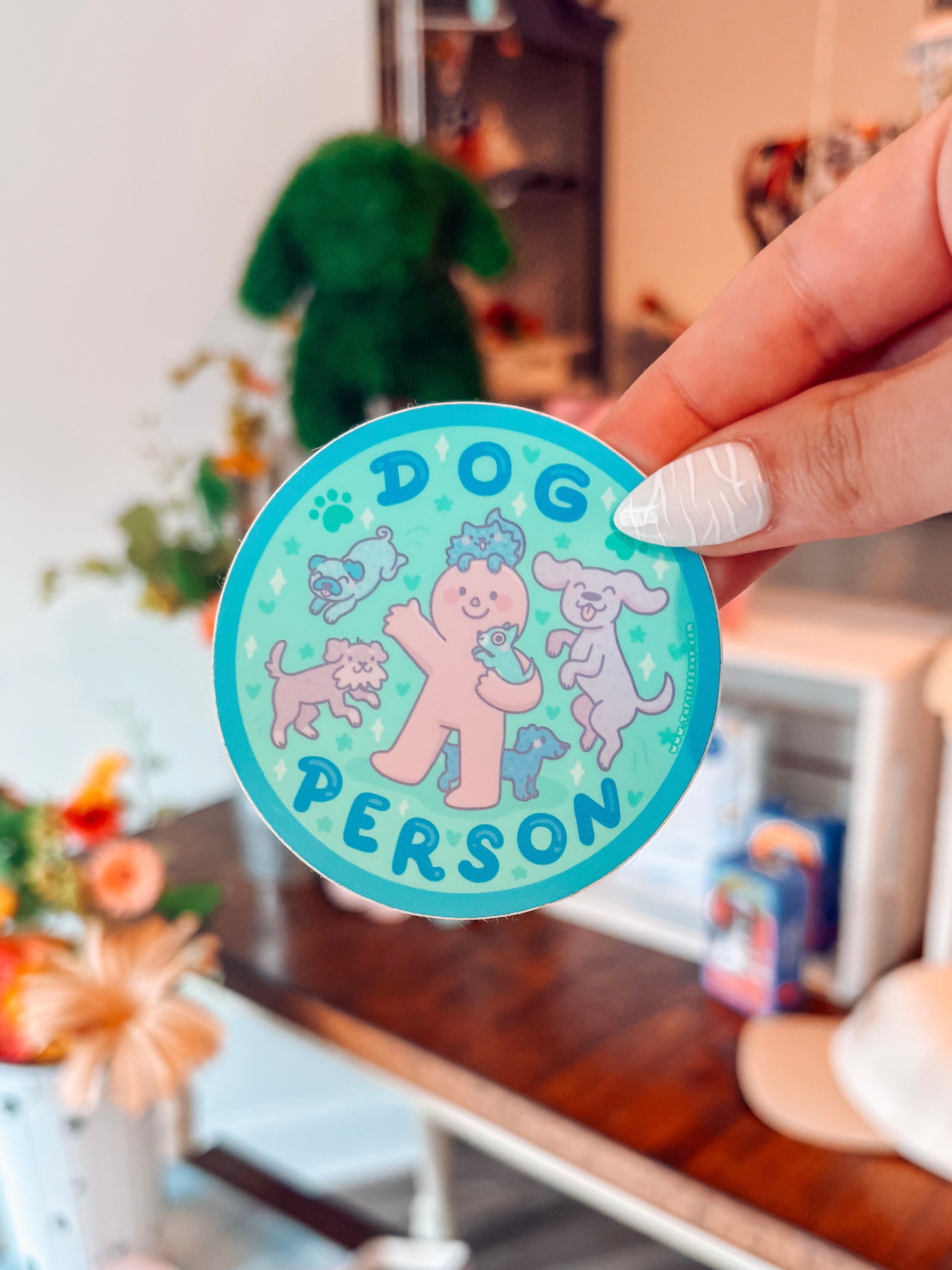 Dog Person Sticker - Modern Companion
