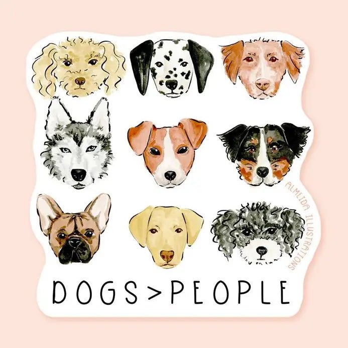 Dogs > People Sticker - Modern Companion