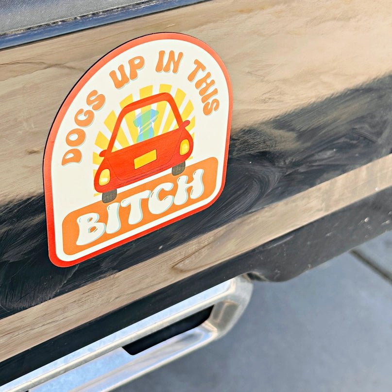 Dogs Up in This Bitch Sticker - Modern Companion