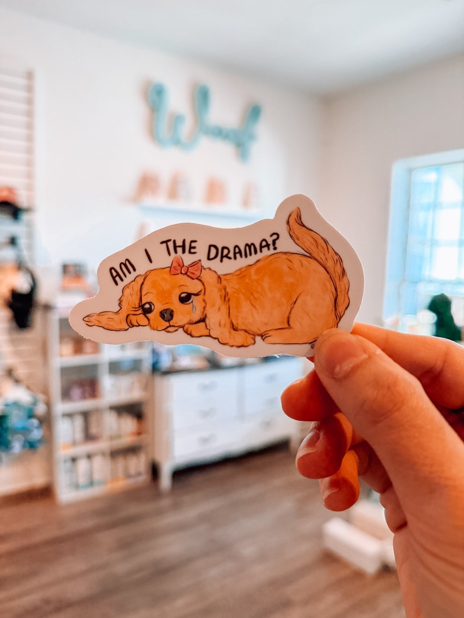 Drama Puppy Sticker - Modern Companion