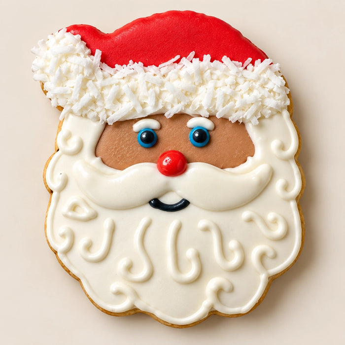 Santa Decorated Dog Treat Cookie