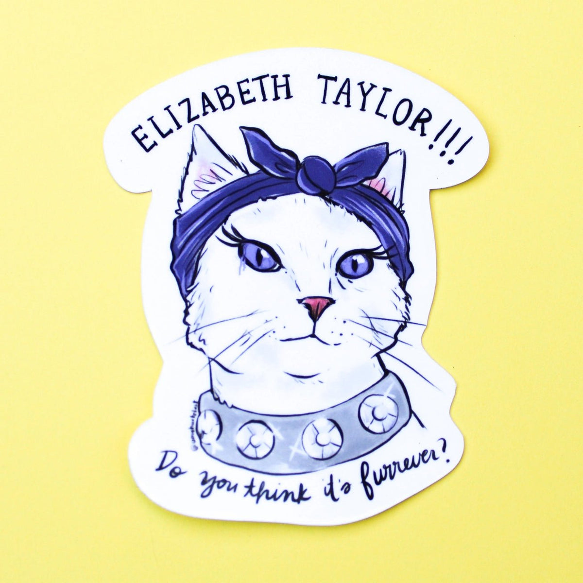 Elizabeth Rabbit Stickers Elizabeth Taylor Sticker – Modern Companion