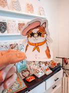 Fancy Cat Sticker - Modern Companion