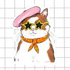 Fancy Cat Sticker - Modern Companion