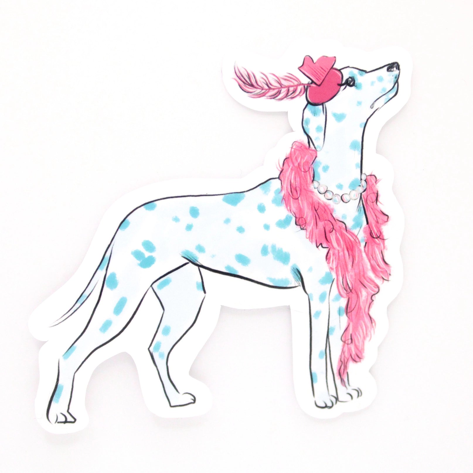 Fancy Pearls Dalmatian Sticker - Modern Companion