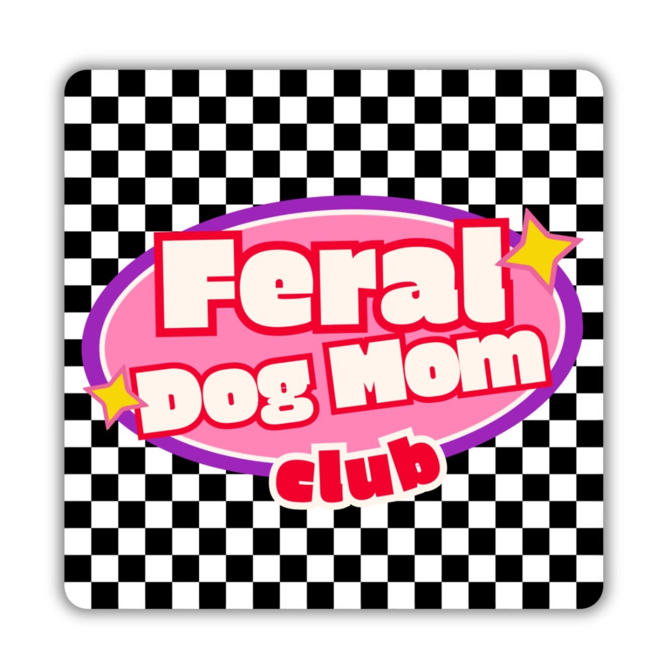Feral Dog Mom Club Sticker - Modern Companion