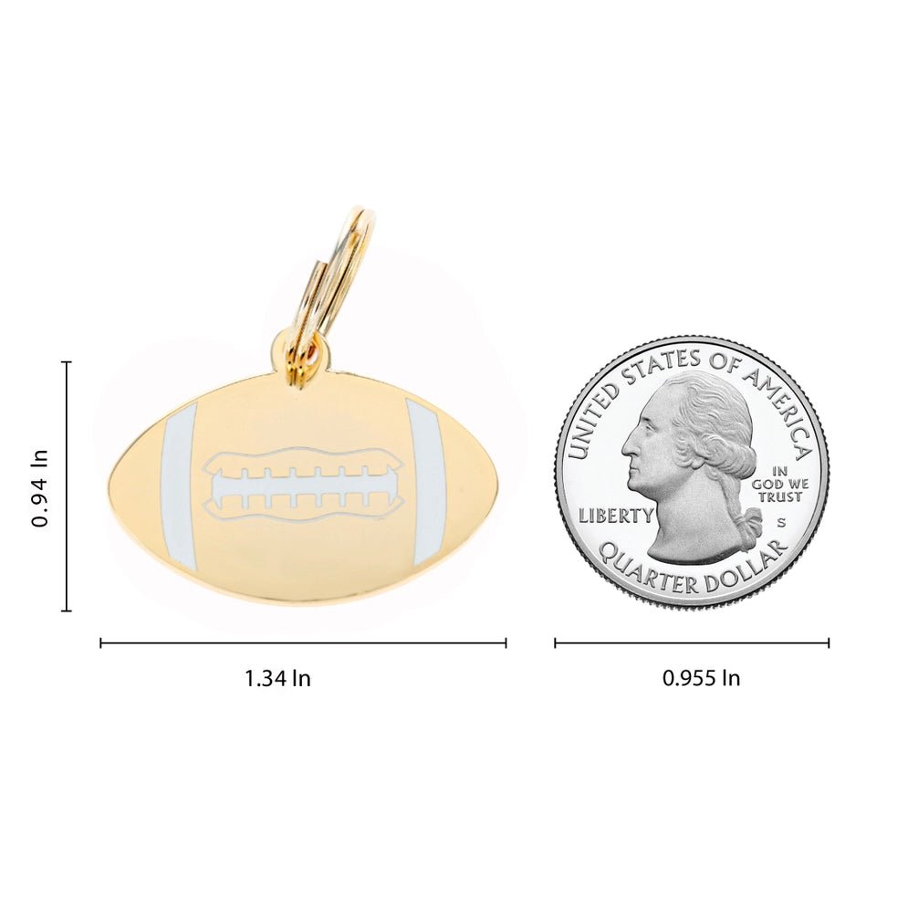 Football Pet Id Tag - Modern Companion