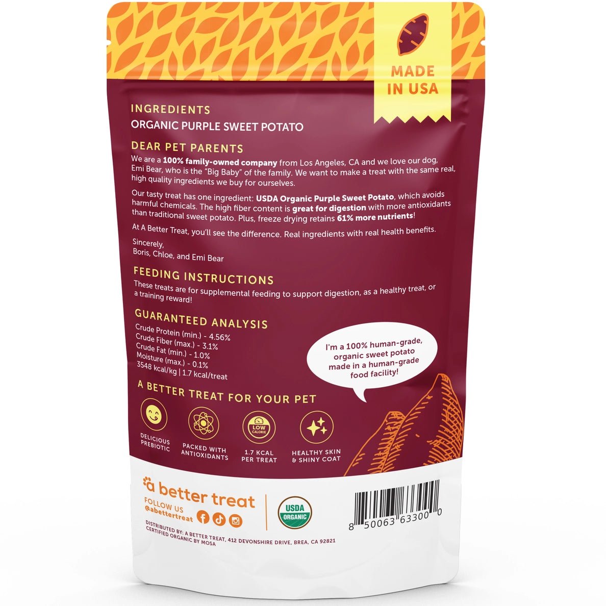 Freeze Dried Purple Sweet Potato Treats - Modern Companion