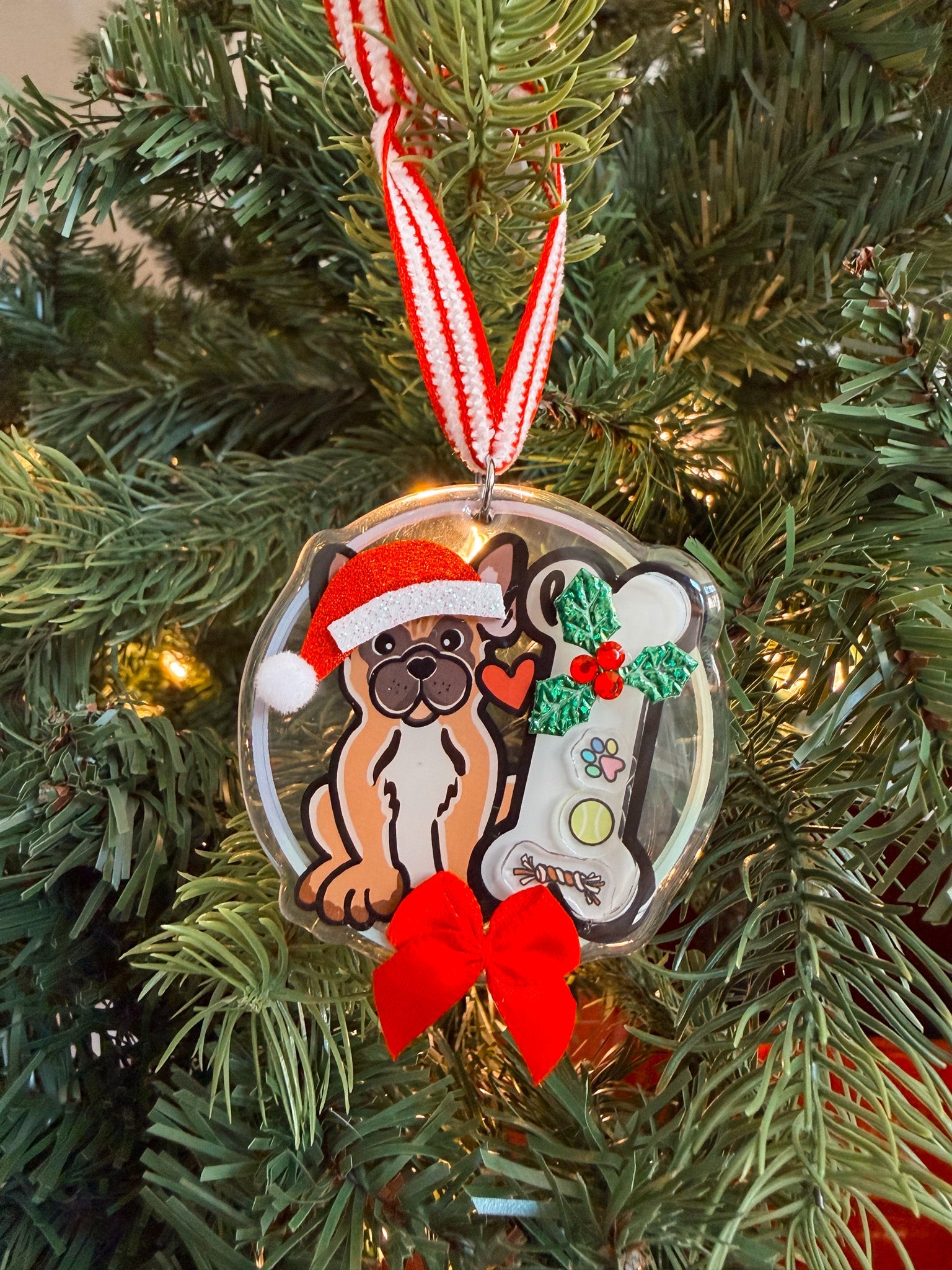 French Bulldog Christmas Ornament - Modern Companion