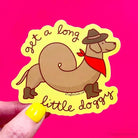 Get A Long Little Doggy Sticker - Modern Companion