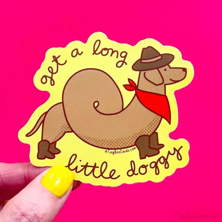 Get A Long Little Doggy Sticker - Modern Companion