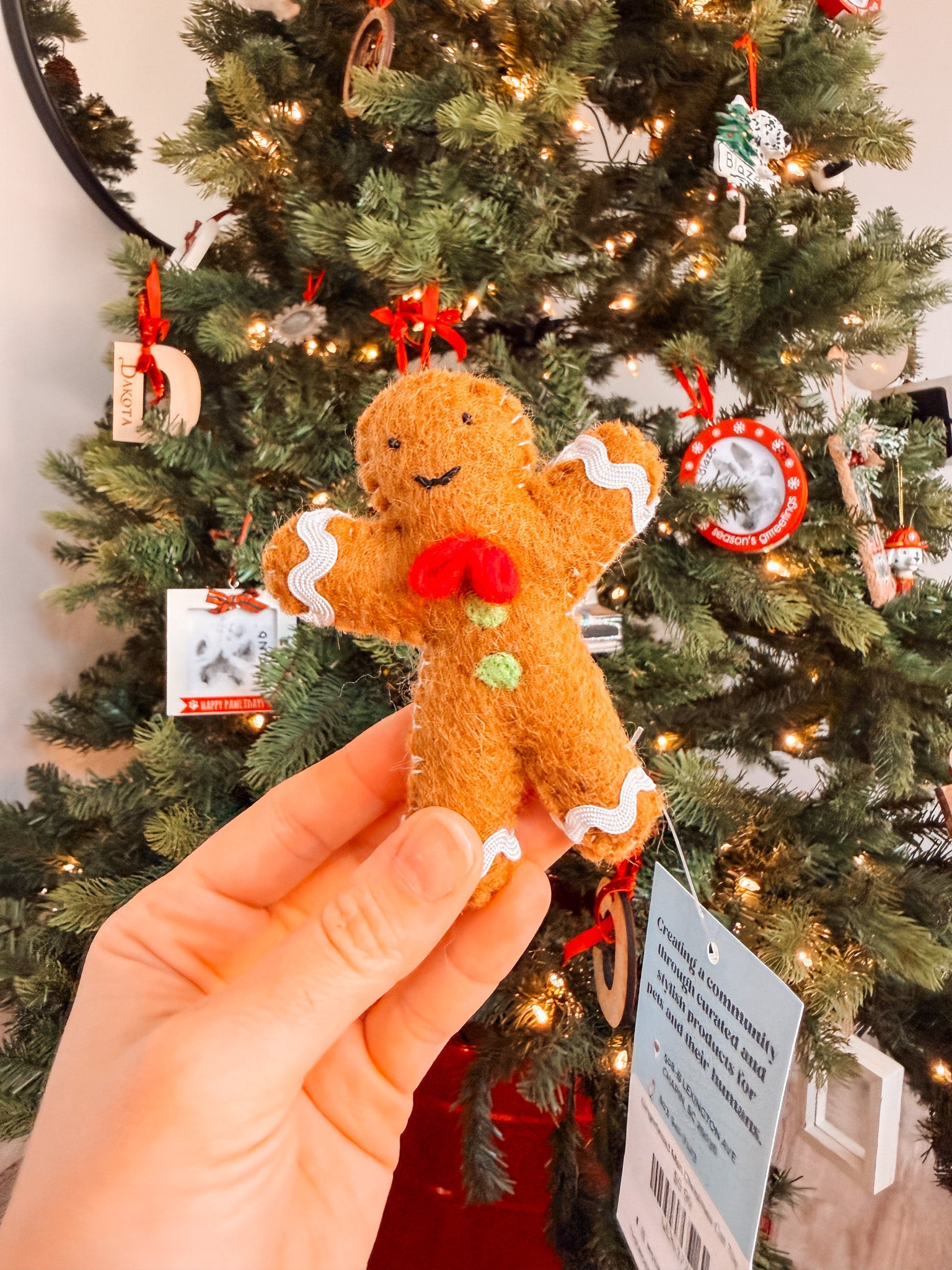 Gingerbread Man Christmas Cat Toy - Modern Companion