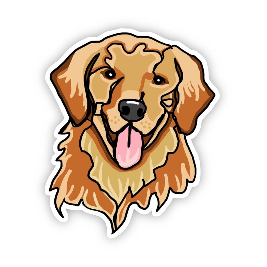 Golden Retriever Dog Sticker - Modern Companion