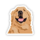Golden Retriever Dog Vinyl Sticker - Modern Companion