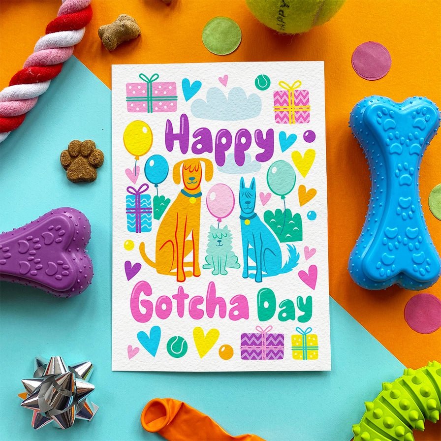 Happy Gotcha Day - Chicken Edible Birthday Card - Modern Companion