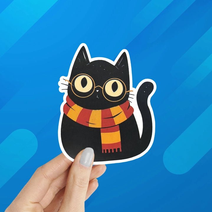 Harry Potter Cat Laptop Water Bottle Sticker - Modern Companion
