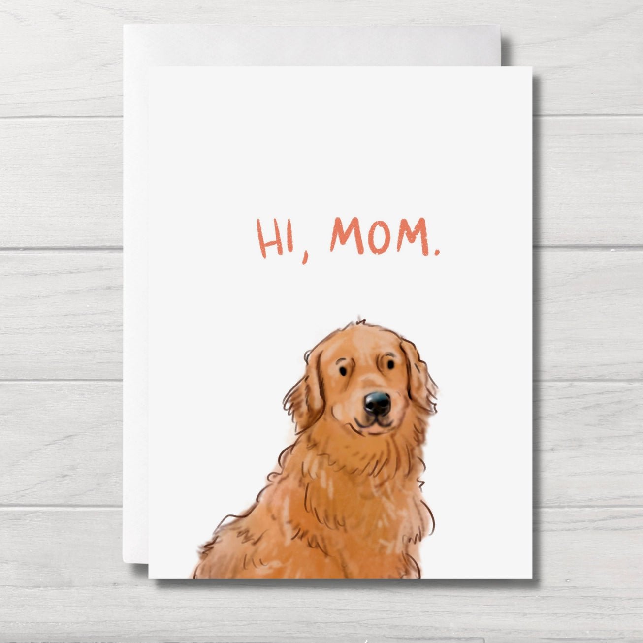 "Hi Mom" Dog Mom Birthday Card - Modern Companion
