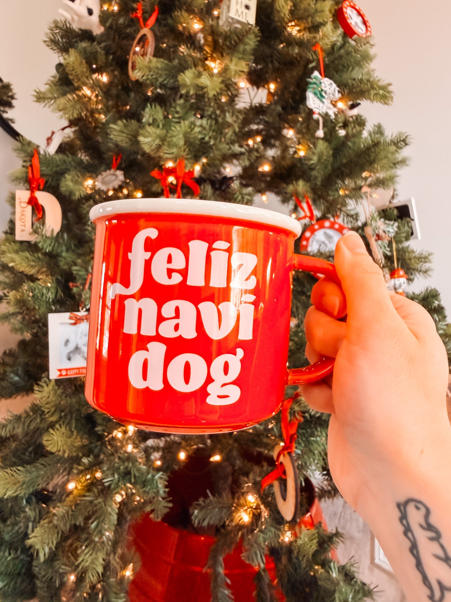Holiday Feliz Navidog Camper Mug - Modern Companion