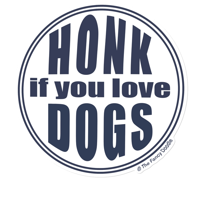 Honk If You Love Dogs Sticker - Modern Companion