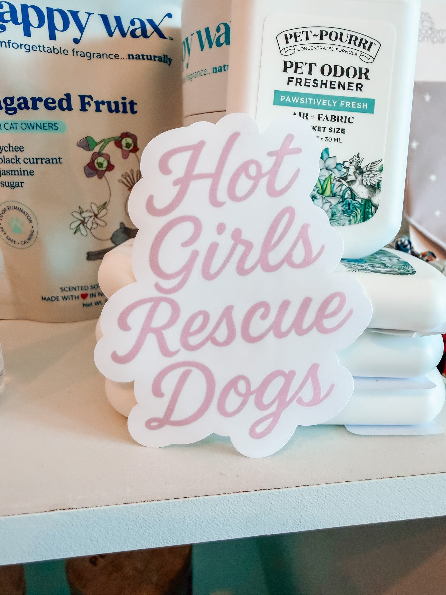 Hot Girls Rescue Dogs Sticker - Modern Companion