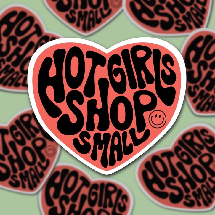 Hot Girls Shop Small Sticker - Modern Companion