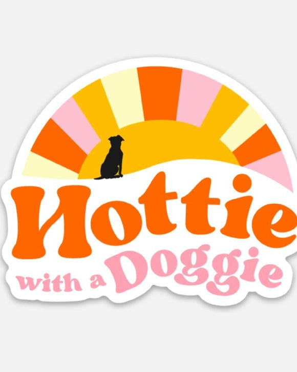Hottie with A Doggie Sticker - Modern Companion
