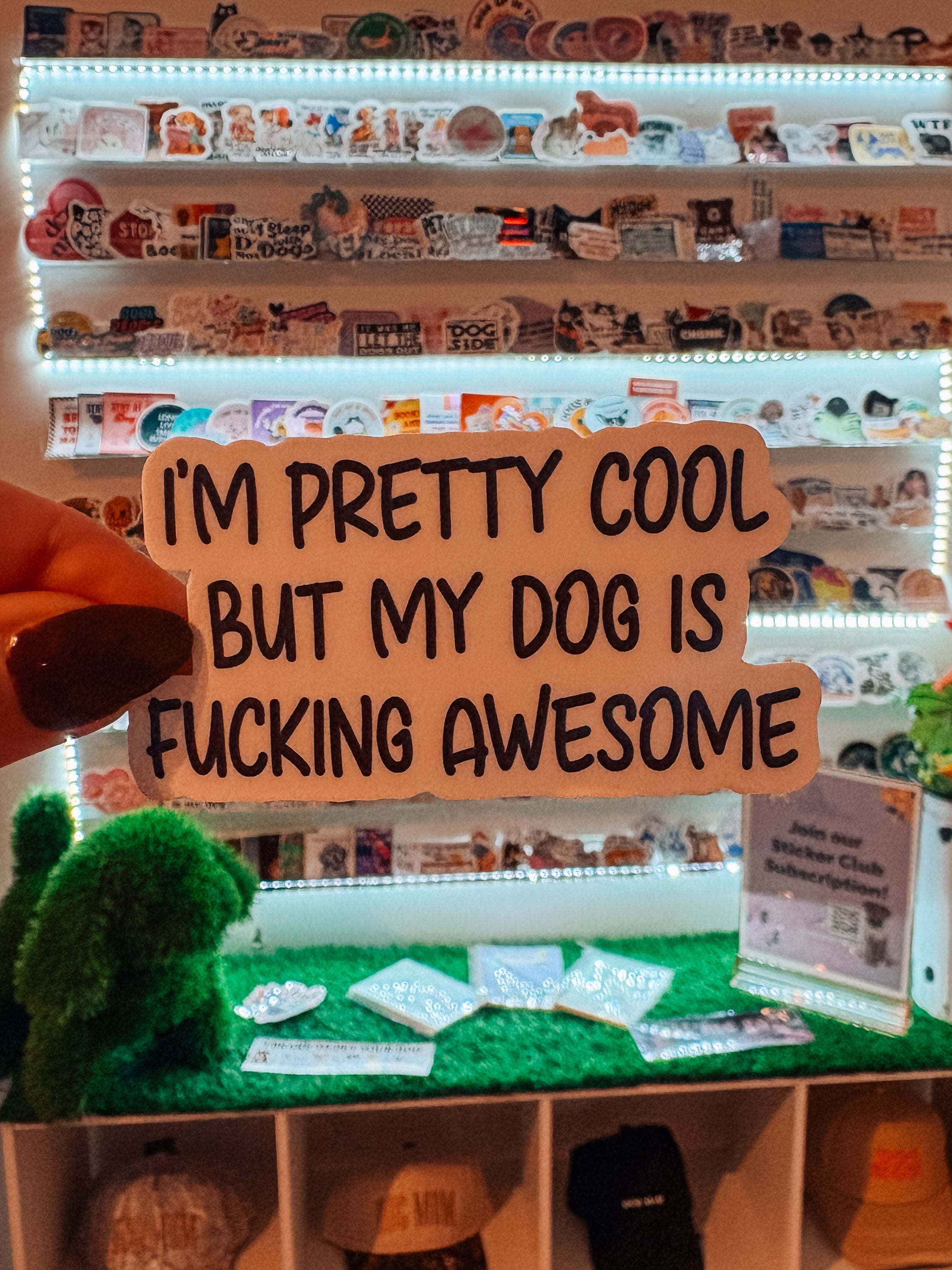 Im Cool But My Dog is Awesome Sticker - Modern Companion
