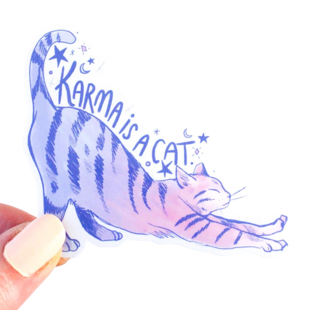 Karma is A Cat Sticker (Pre-Order) - Modern Companion