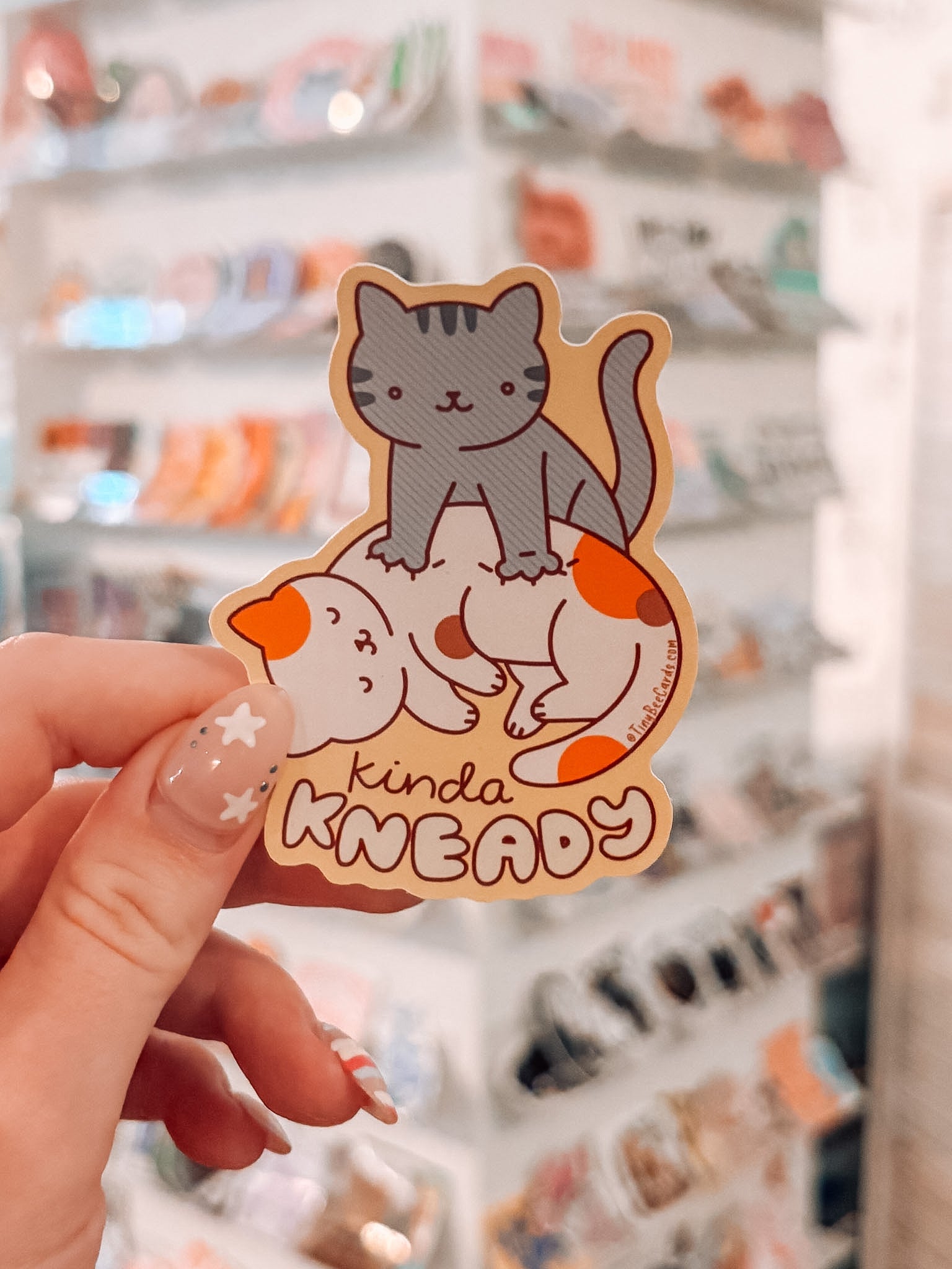 Kinda Kneady Cat Sticker - Modern Companion