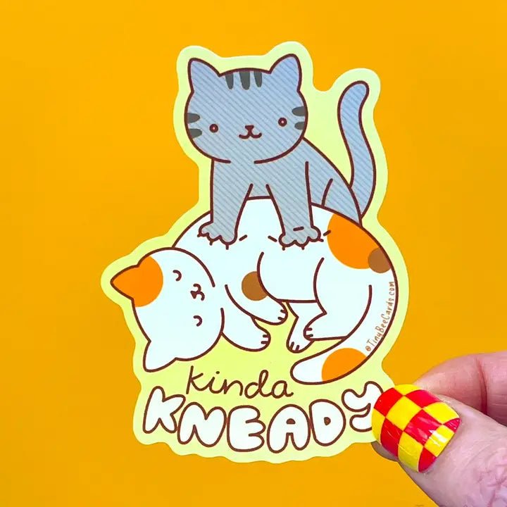 Kinda Kneady Cat Sticker - Modern Companion