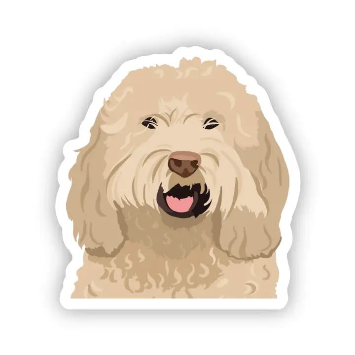 Labradoodle Dog Vinyl Sticker - Modern Companion
