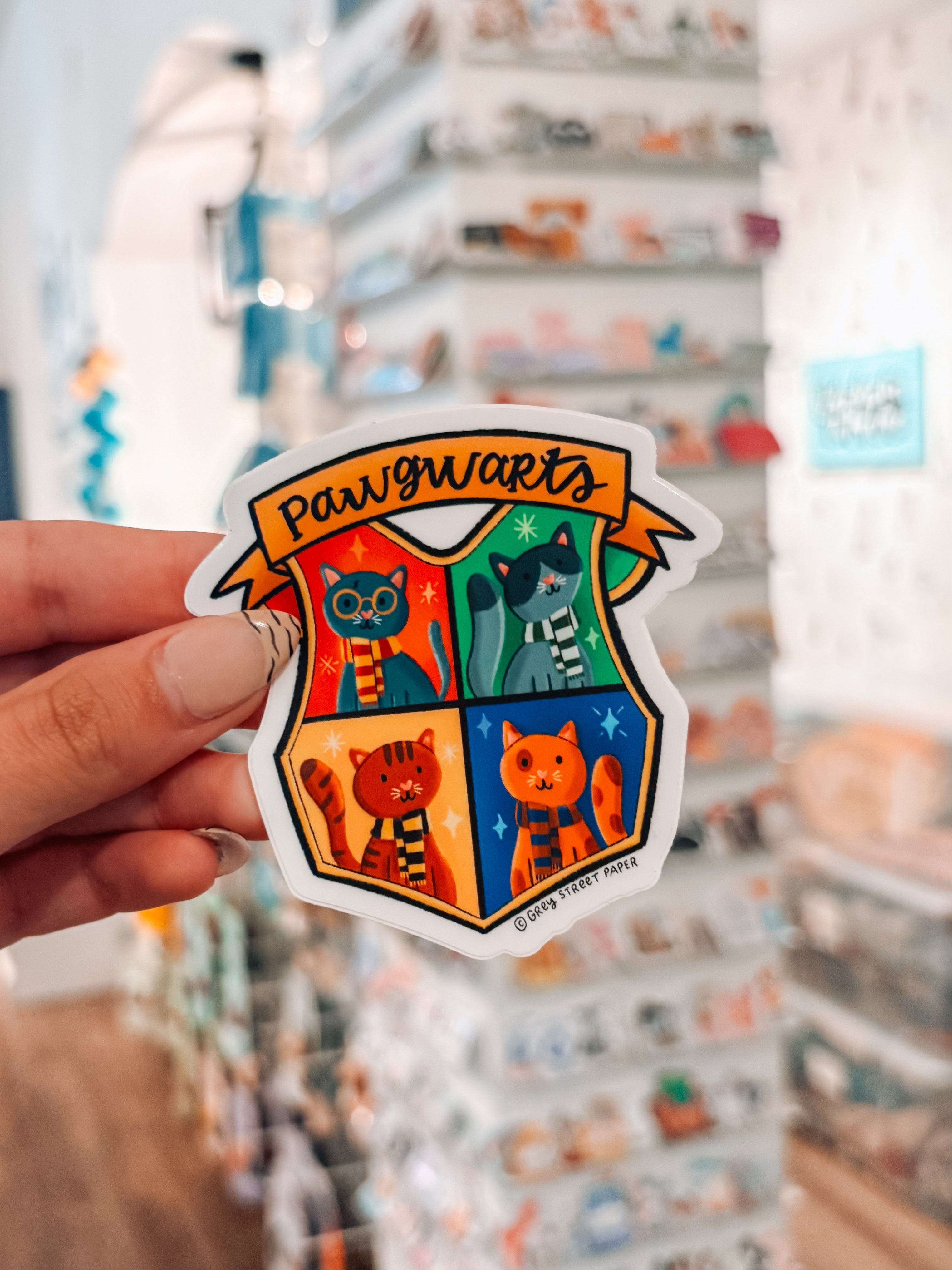 Magical Cat School Sticker - Modern Companion