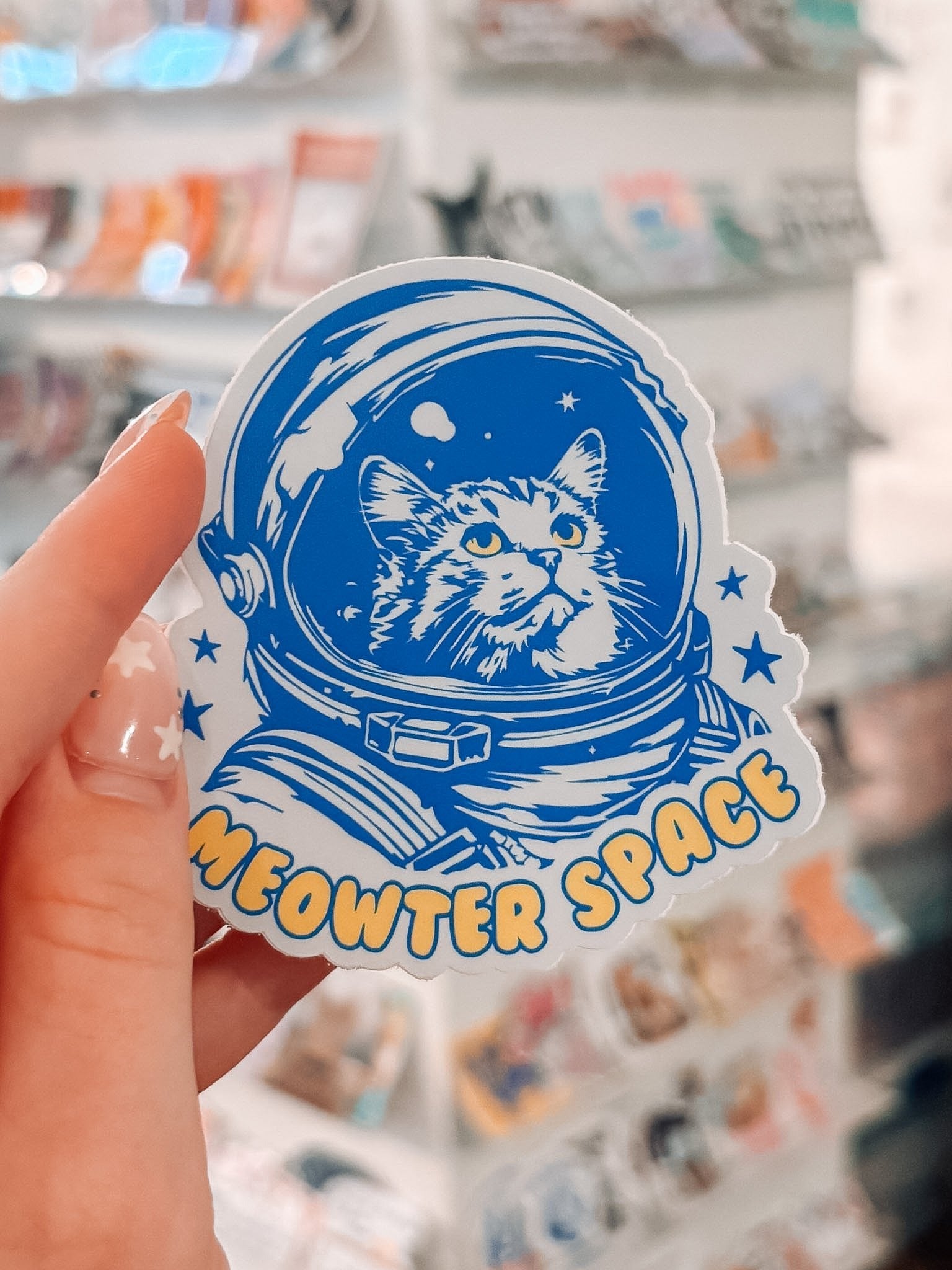 Meowter Space Sticker - Modern Companion