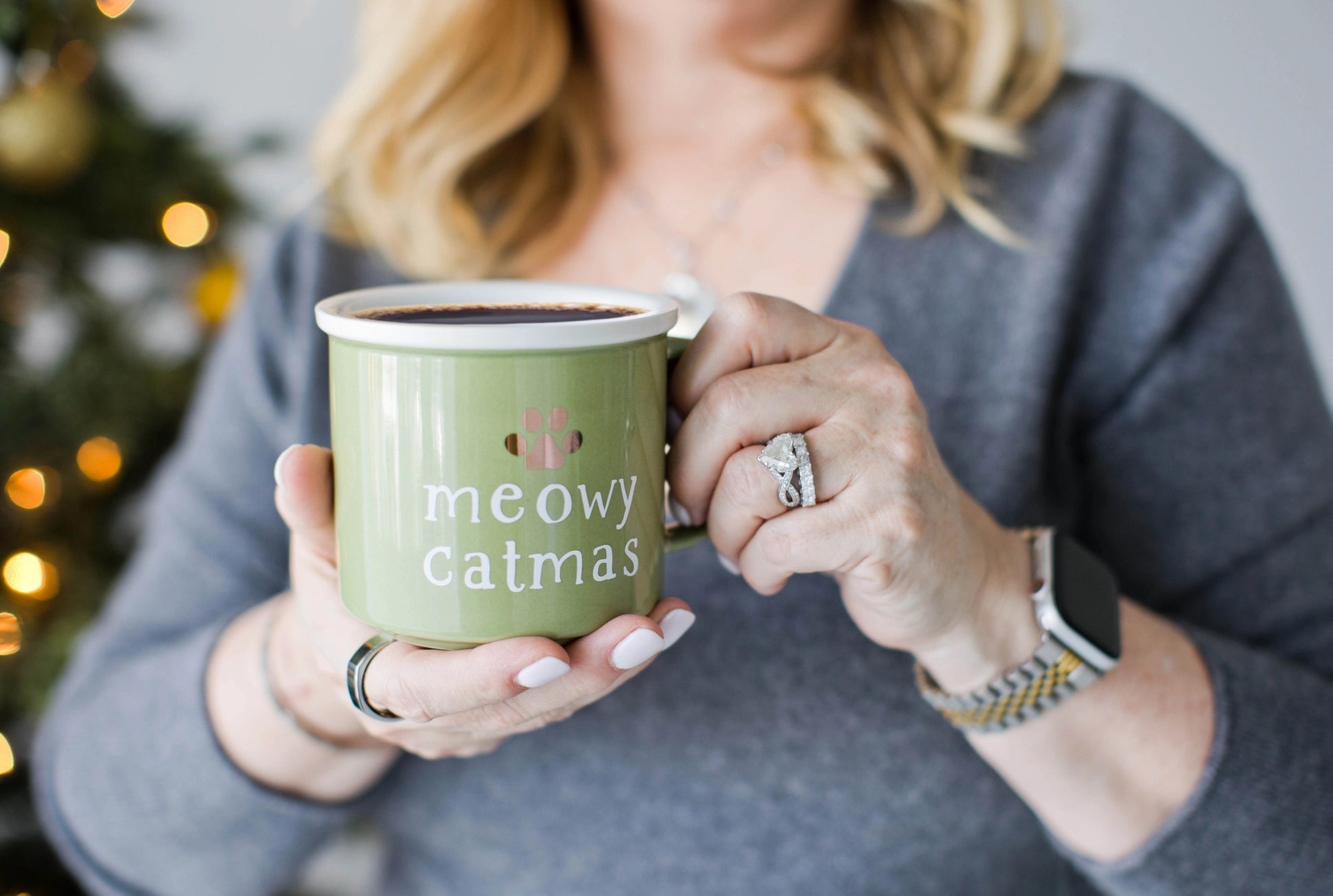 Meowy Catmas Camper Mug - Modern Companion