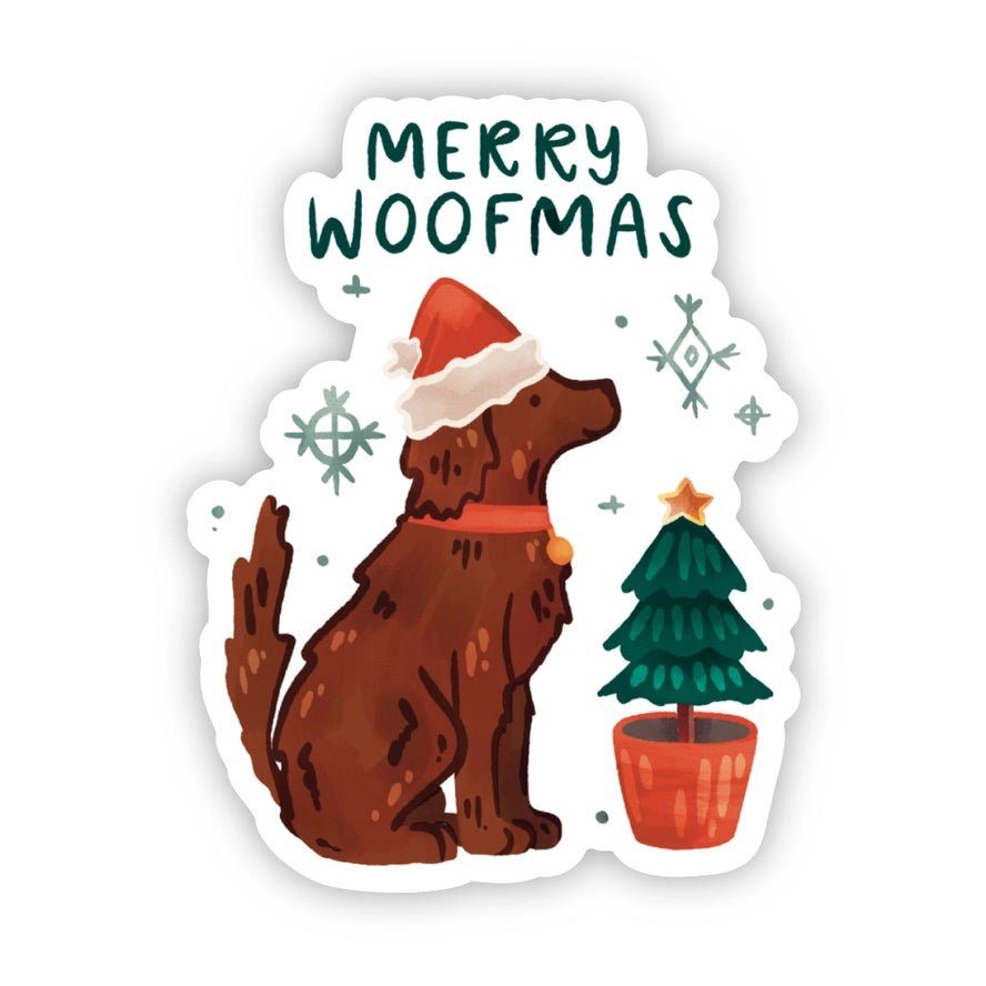 "Merry Woofmas" Sticker - Modern Companion