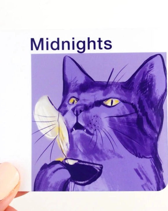 Midnight Cat Sticker - Modern Companion