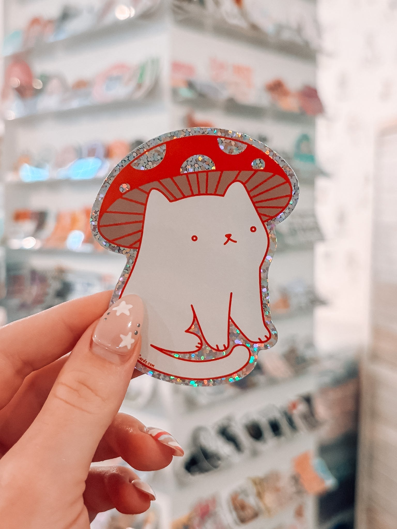 Mushroom Cat Sticker - Modern Companion