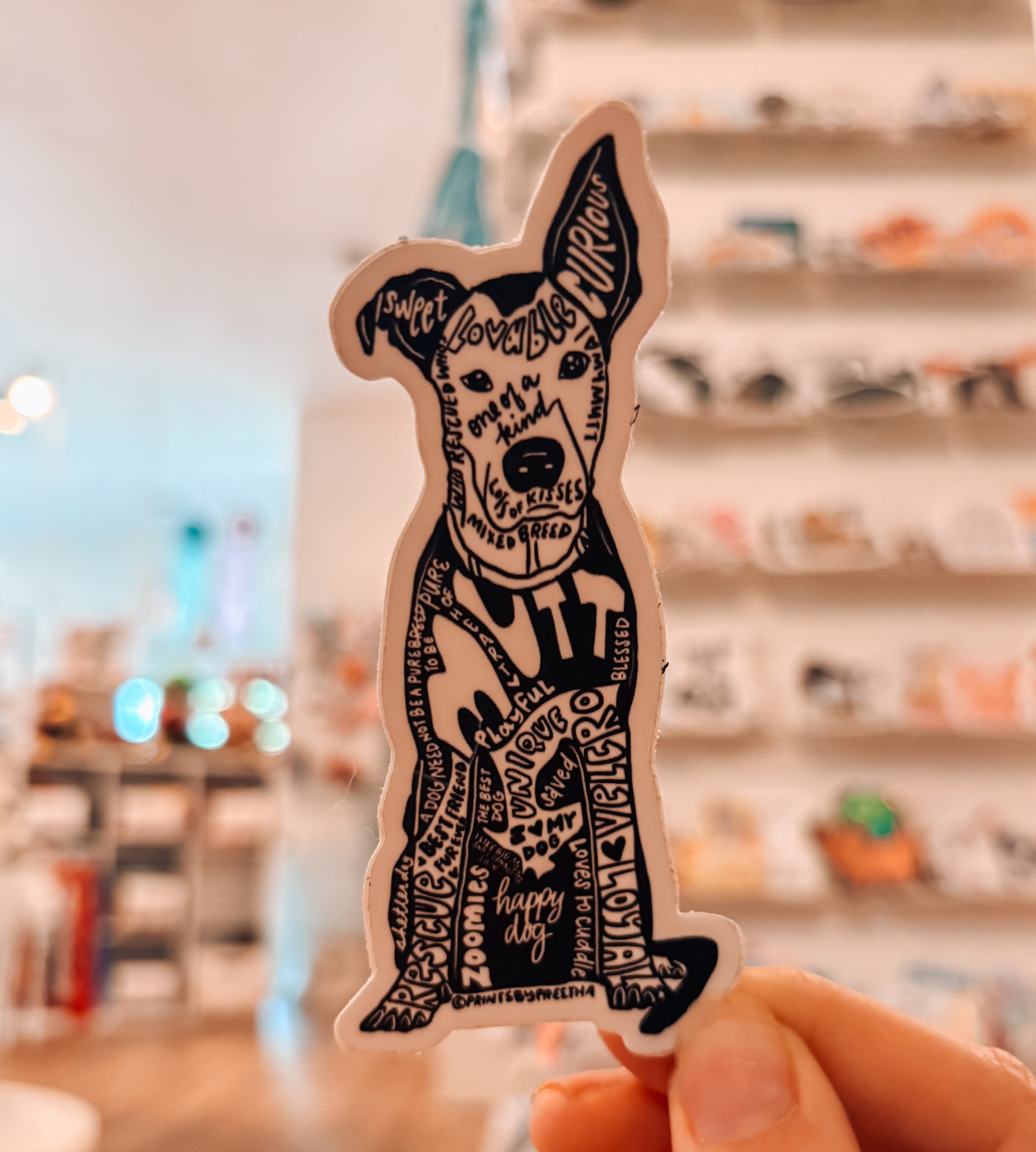 Mutt Dog Sticker - Modern Companion